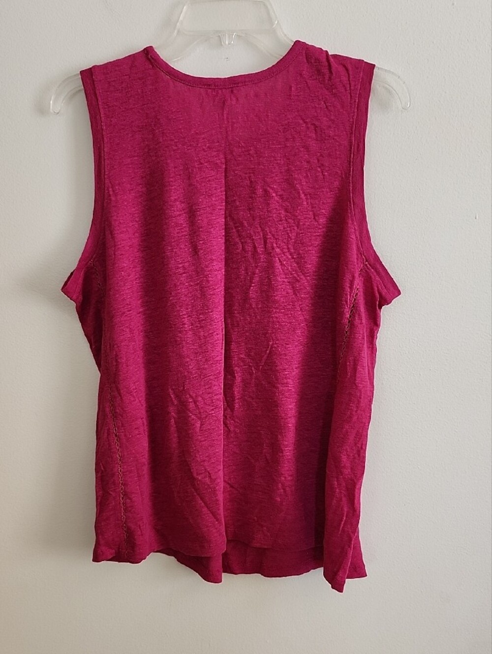 Sundance Embroidered Tank Top - Raspberry/Deep Pink - Picture 4 of 5